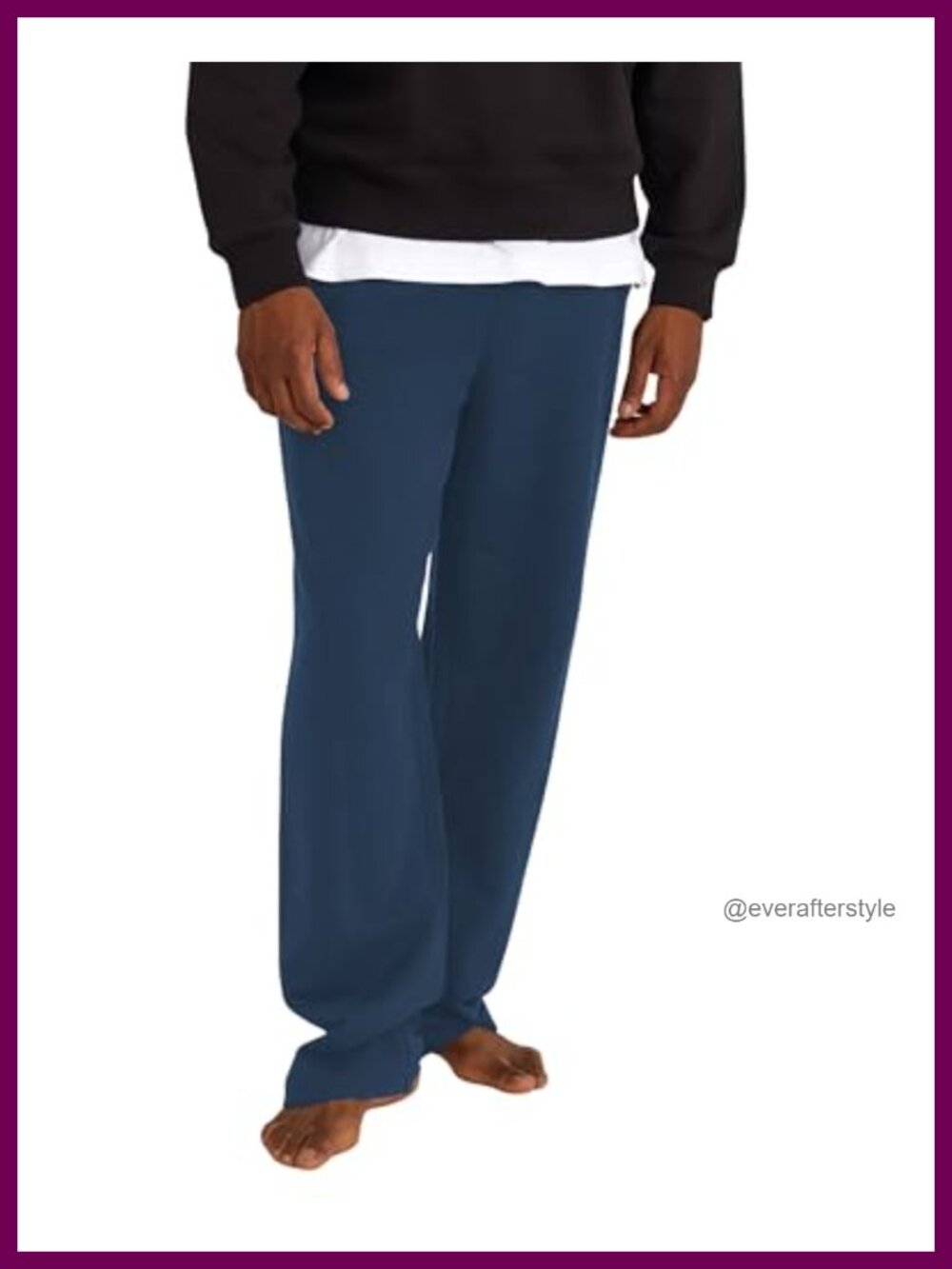 Organic Basics Weekend Straight Leg Jogger Sweatpants 100% Cotton